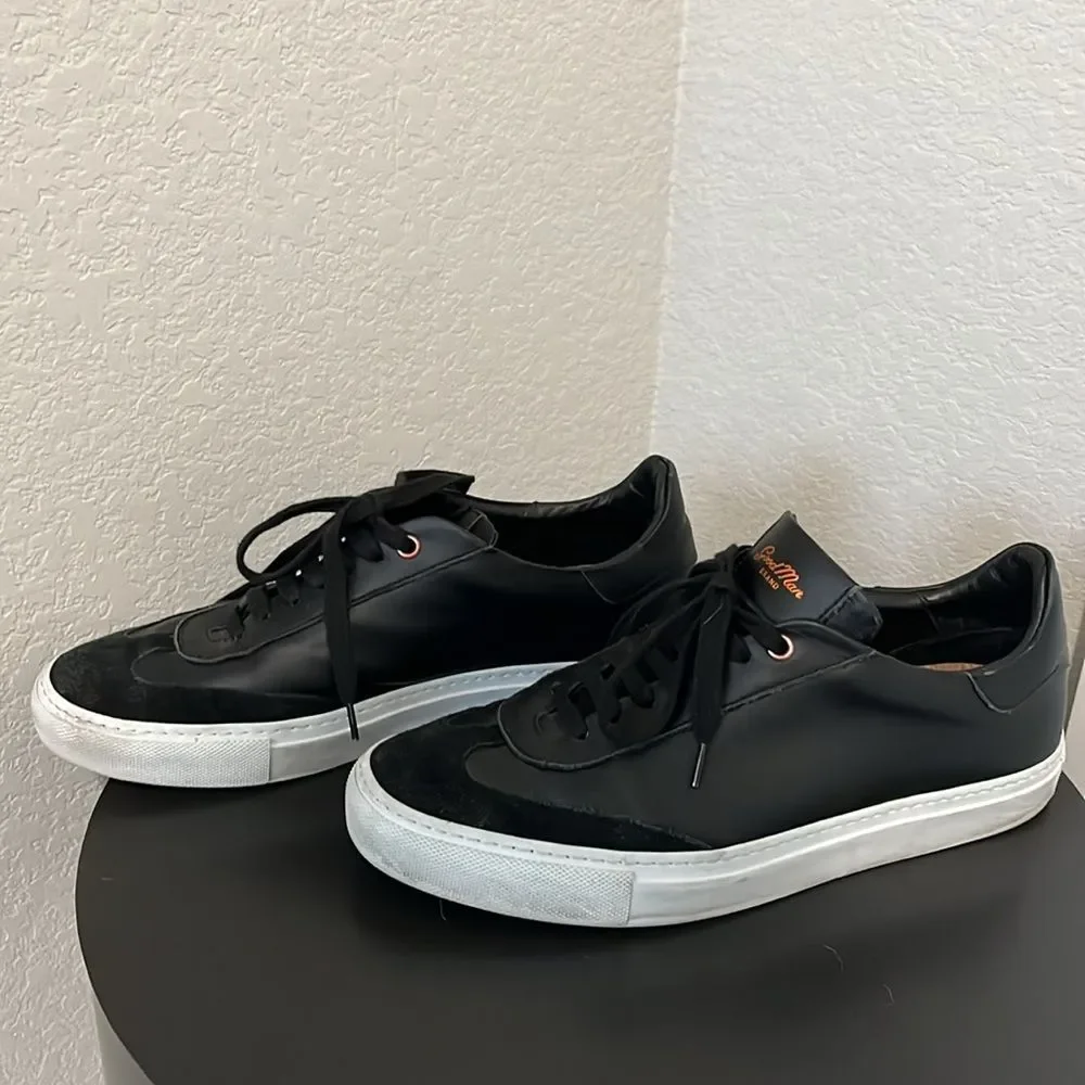 GOOD MAN BRAND Legend Court Sneaker Black Nappa Leather/Suede, Size 8.5 - Picture 5 of 10